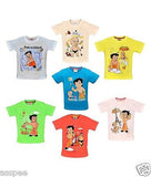 Chhota Bheem Printed Round Neck Cotton T-Shirt for Baby Boy and Girl Pack of 7