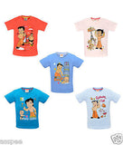 Chhota Bheem Printed Round Neck Cotton T-Shirt for Baby Boy and Girl Pack of 5