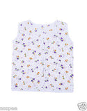 Orange and Orchid Printed Button Type Baby Jhabla Pack of 8 - White