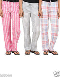 Antshrike Pack of 3 Cotton Woven Women Pyjama Nightwear Pant