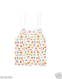 Orange and Orchid Printed Top Knot Baby Jhabla Pack of 4 - White