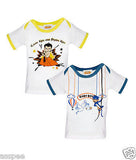 Chhota Bheem Printed Round Neck Cotton T-Shirt for Baby Boy and Girl - Pack of 2