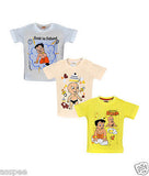 Chhota Bheem Printed Round Neck Cotton T-Shirt for Baby Boy and Girl Pack of 3