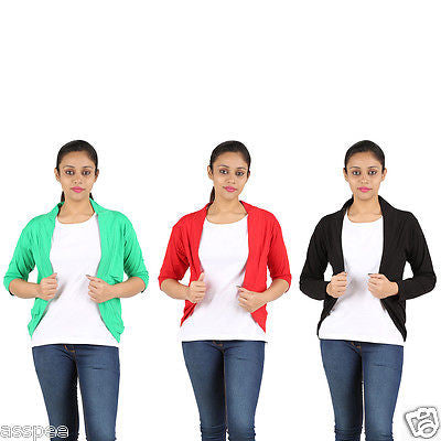 Orange and Orchid Womens Shrugs Pack of 3