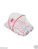 Orange and Orchid Polka Dot Print Baby Sleeping Bag and Carrier Bed - Pink