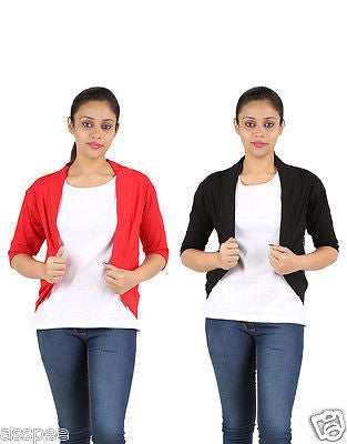 Orange and Orchid Womens Shrugs Pack of 2