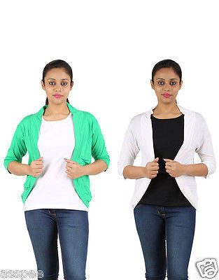 Orange and Orchid Womens Shrugs Pack of 2