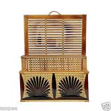 Luke and Lilly Bamboo Craft Fancy Design Double Partition Letter Box