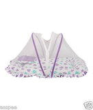 Orange And Orchid Cotton Mosquito Net Bed With Orange Color Dry Sheet