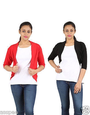 Orange and Orchid Womens Shrugs Pack of 2