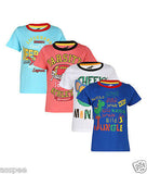 Antshrike Boys Printed Round Neck Cotton Half Sleeve T-Shirt Pack of 4
