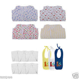 MYKID Combo Gift Set of Baby Jabla Nappies and Bibs for Just Born