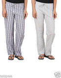 Antshrike Pack of 2 Cotton Woven Women Pyjama Nightwear Pant