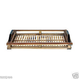 Luke and Lilly Bamboo Craft Tea Tray 2+4Cups Size Top Handled Set Of 2Pcs