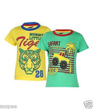 Antshrike Boys Printed Round Neck Cotton Half Sleeve T-Shirt Pack of 2