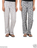 Antshrike Pack of 2 Cotton Woven Women Pyjama Nightwear Pant