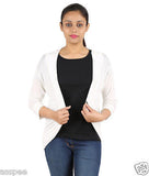 Orange and Orchid Womens  White Shrug