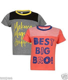 Luke and Lilly Boys Printed Round Neck Cotton Half Sleeve T-Shirt Pack of 2