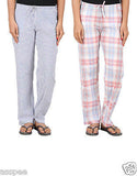Antshrike Pack of 2 Cotton Woven Women Pyjama Nightwear Pant