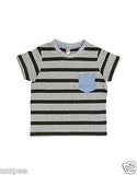Orange and Orchid Kids Cotton Striped T-shirt Pack of 2