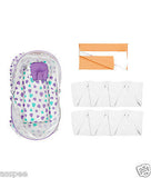 Orange And Orchid Cotton Mosquito Net Bed With Orange Color Dry Sheet & Nappy