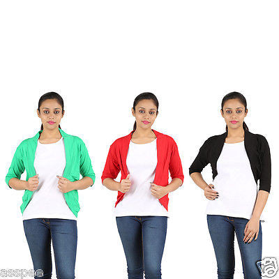 Orange and Orchid Womens Shrugs Pack of 3