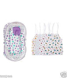 Orange And Orchid Cotton Mosquito Net Bed With Multicolour Cotton Jabla  Pack 4