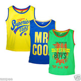Antshrike Boys Printed Round Neck Cotton Sleeveless T-Shirt Pack of 3