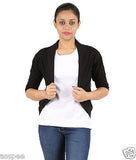 Orange and Orchid Womens Black Shrug