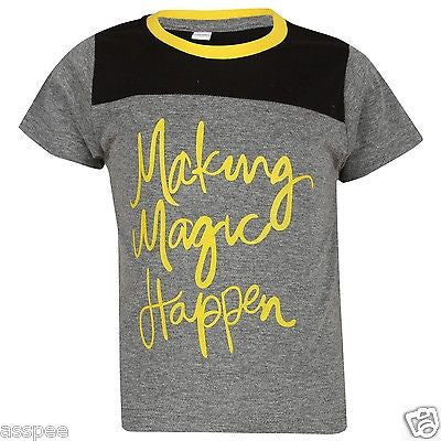 Luke and Lilly Boys Printed Round Neck Cotton Half Sleeve T-Shirt