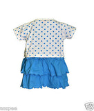 Orange and Orchid  Baby Girls Cotton Frock