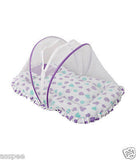Orange And Orchid Cotton Mosquito Net Bed With Multicolour Cotton kids T Shirt 5