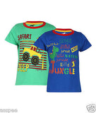 Antshrike Boys Printed Round Neck Cotton Half Sleeve T-Shirt Pack of 2