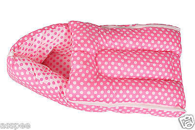 Orange and Orchid  3 in 1 Baby Bed Cum Bedding set/ Baby Carrier/ Sleeping Bag