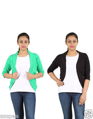 Orange and Orchid Womens Shrugs Pack of 2