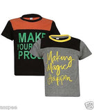 Luke and Lilly Boys Printed Round Neck Cotton Half Sleeve T-Shirt Pack of 2