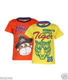 Antshrike Boys Printed Round Neck Cotton Half Sleeve T-Shirt Pack of 2