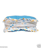 Orange And Orchid Cotton Mosquito Net Bed With Multicolour Cotton Jabla  Pack4