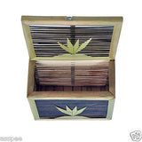Luke and Lilly Bamboo Craft Leaf Design Letter Box