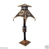 Luke and Lilly Bamboo Carved Classic Design Handcraft Stand Lamp