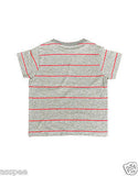 Orange and Orchid Kids Cotton Striped T-shirt Pack of 3