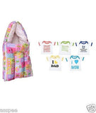 Orange and Orchid Baby Sleeping Bag With Multicolour Cotton kids T Shirt Pack o