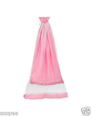 Orange and Orchid Polka Dot Print Baby Sleeping Bag and Carrier Bed - Pink