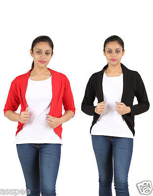 Orange and Orchid Womens Shrugs Pack of 2