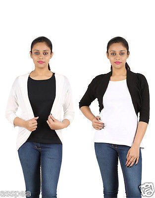 Orange and Orchid Womens Shrugs Pack of 2