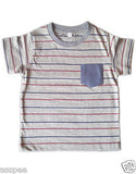 Orange and Orchid Striped Cotton  Kids T-Shirt Pack of 4