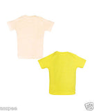 Chhota Bheem Printed Round Neck Cotton T-Shirt for Baby Boy and Girl Pack of 2