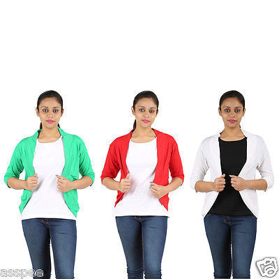 Orange and Orchid Womens Shrugs Pack of 3