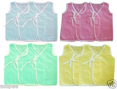MY KID Baby Jhabla, Vest for Just born - Pack of 8