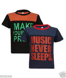 Luke and Lilly Boys Printed Round Neck Cotton Half Sleeve T-Shirt Pack of 2